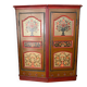 Antique Swiss wardrobe hand-painted – Alpine folk art – dated 1781