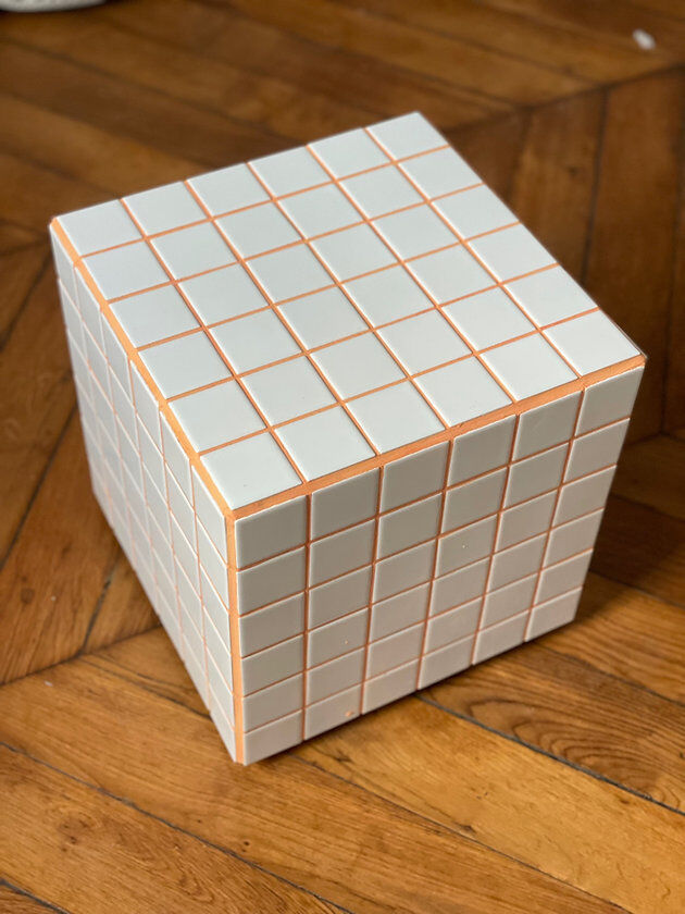 Cube - white/orange