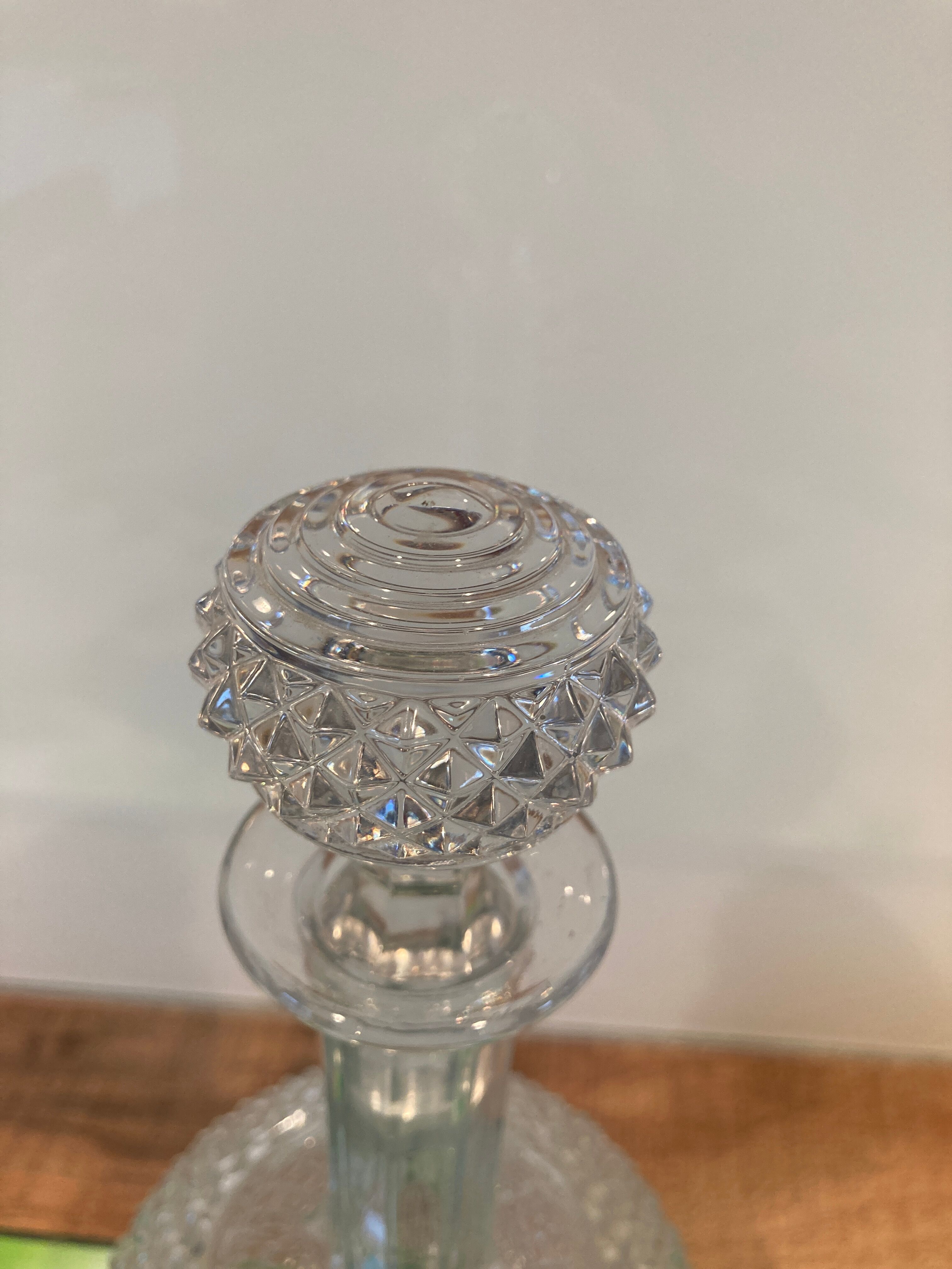 Baccarat diamond tip carafe
