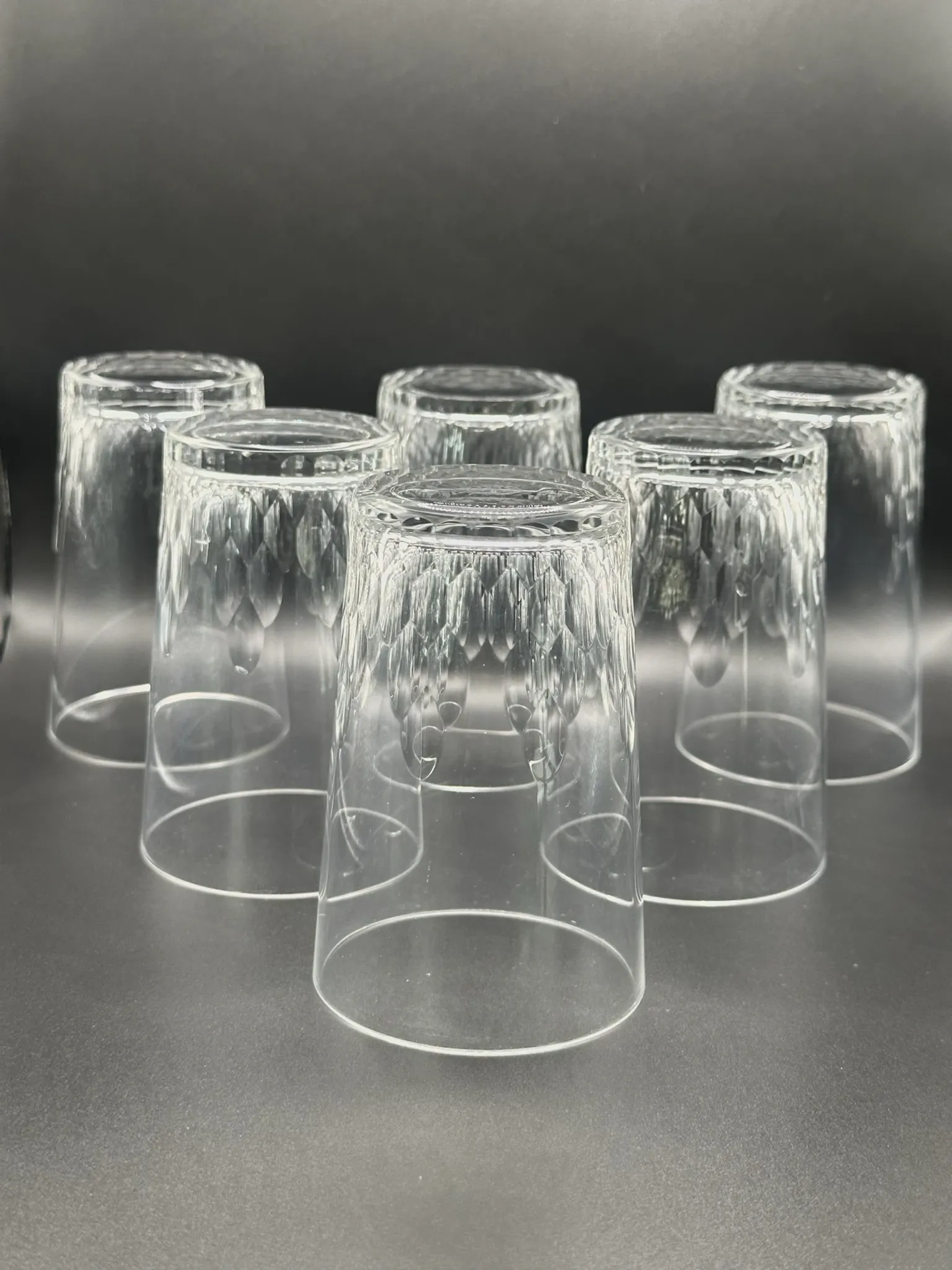 Baccarat - 6 crystal Richelieu goblets