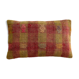 Vintage Turkish Kilim Cushion Cover, 30 x 50 cm