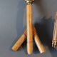 Pair of bamboo and rattan wall lights 1960/1970.