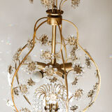 Lustre cage flowers of glass stamps