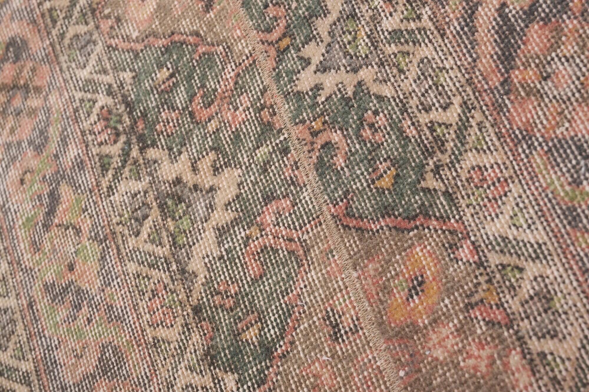 Vintage Turkish hallway rug 63x725 cm