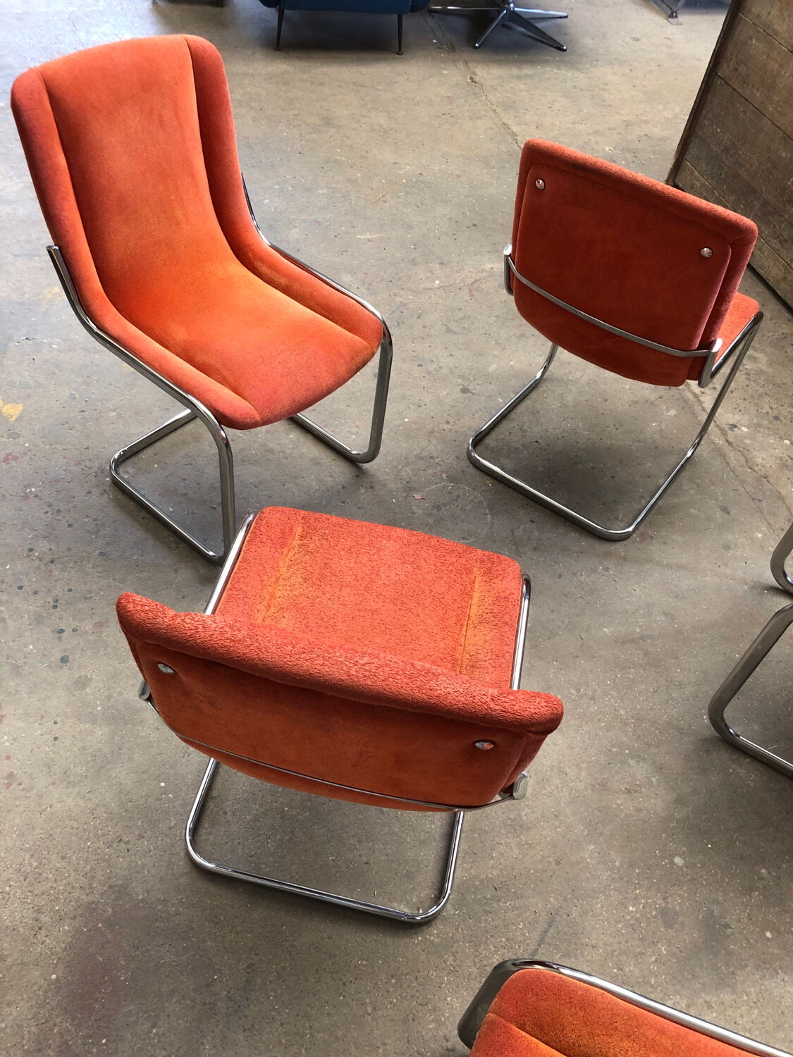 Vintage Willy Rizzo Chairs Circa 1970