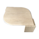 Coffee table Roche Bobois vintage Marble travertine 1970