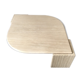 Coffee table Roche Bobois vintage Marble travertine 1970