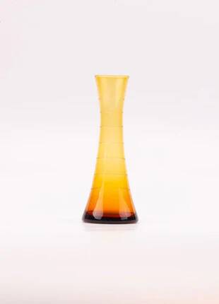 Petit vase soliflore vintage verre ambre