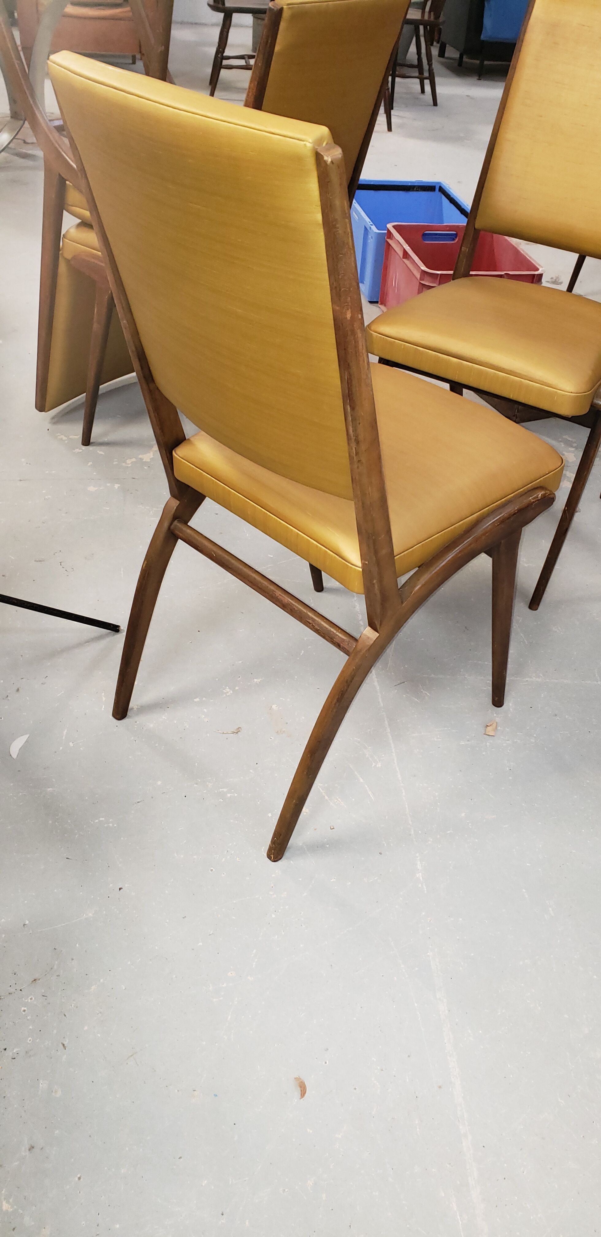 Set de 6 chaises scandinave vintage années 50/60