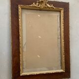 Large old wood and gilded frame