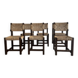 Ensemble de six chaises de salle à manger