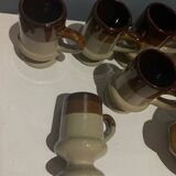 Enameled stoneware coffee service