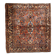 Handmade antique Persian Sarouk square rug 4.1'x 4.1' (125cm x 125cm) 1920s