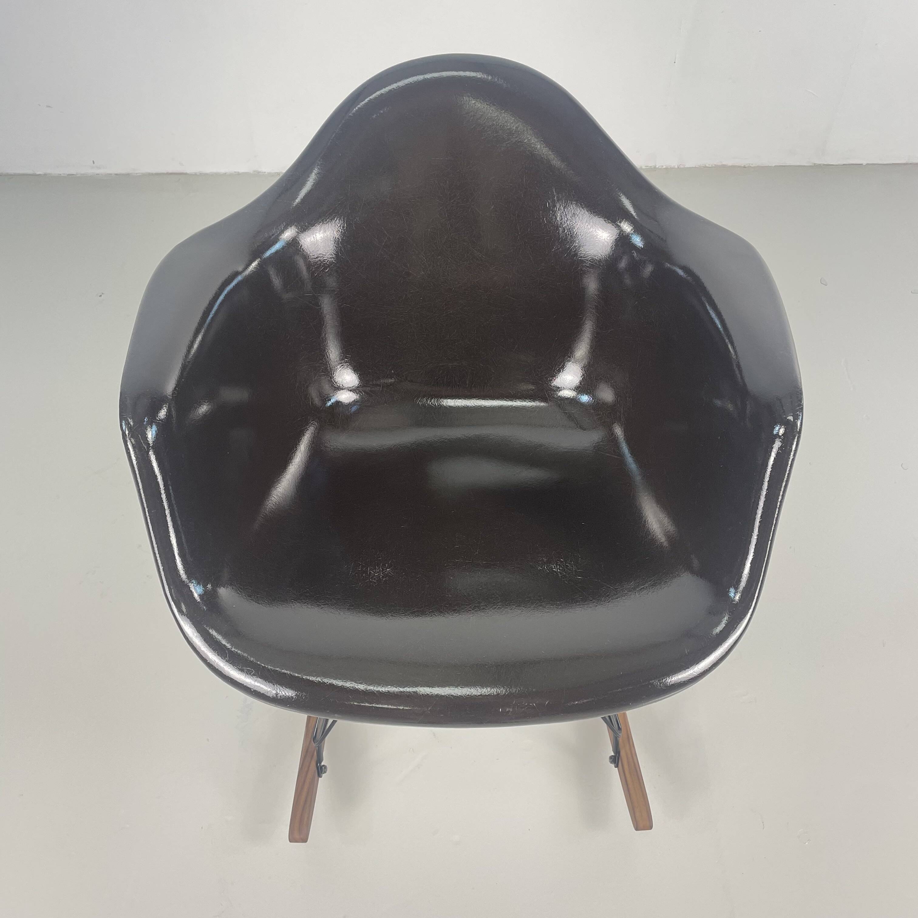 Eames Herman Miller 1950s RAR rocking chair in brown