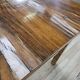 Extendable Art Deco table in olive root