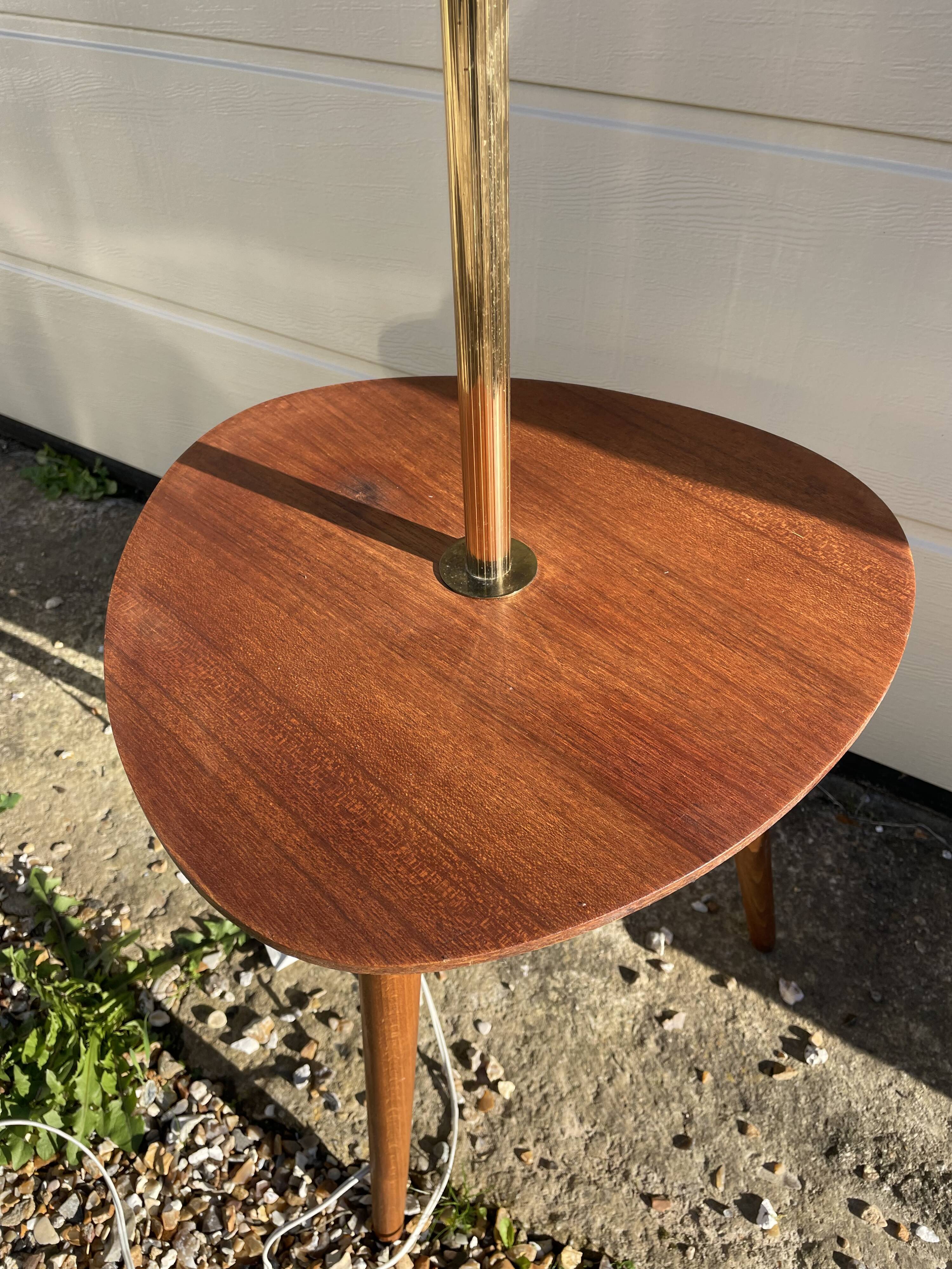 Vintage floor lamp on foot