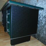 Office Industrial Metal covered of Skai green, 1950s