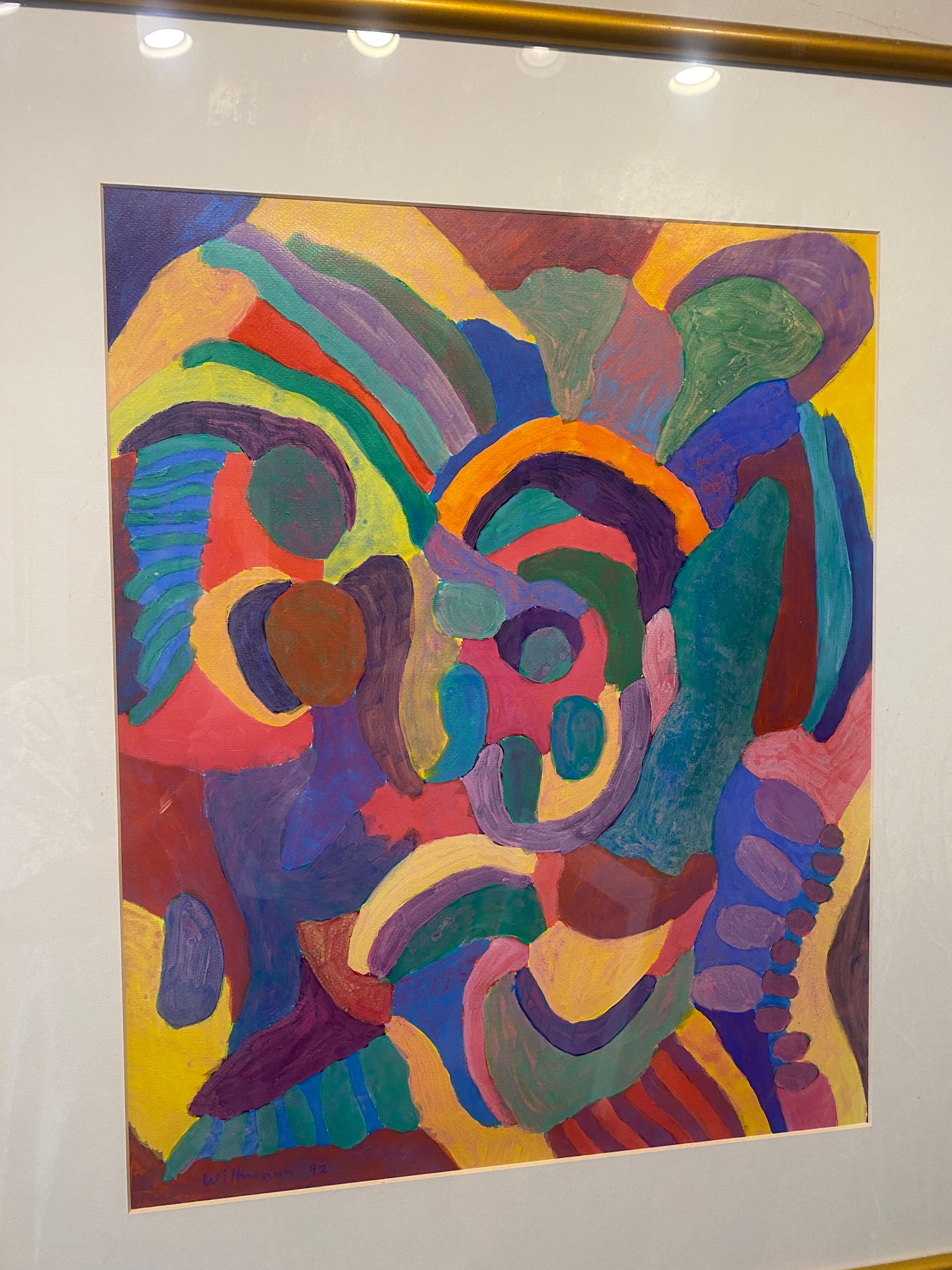 Zig Zag painting Pierre Wittmann Contemporary