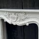 Louis XV style fireplace in Carrara marble circa 1980