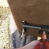 Chesterfield desk chair in antique leather