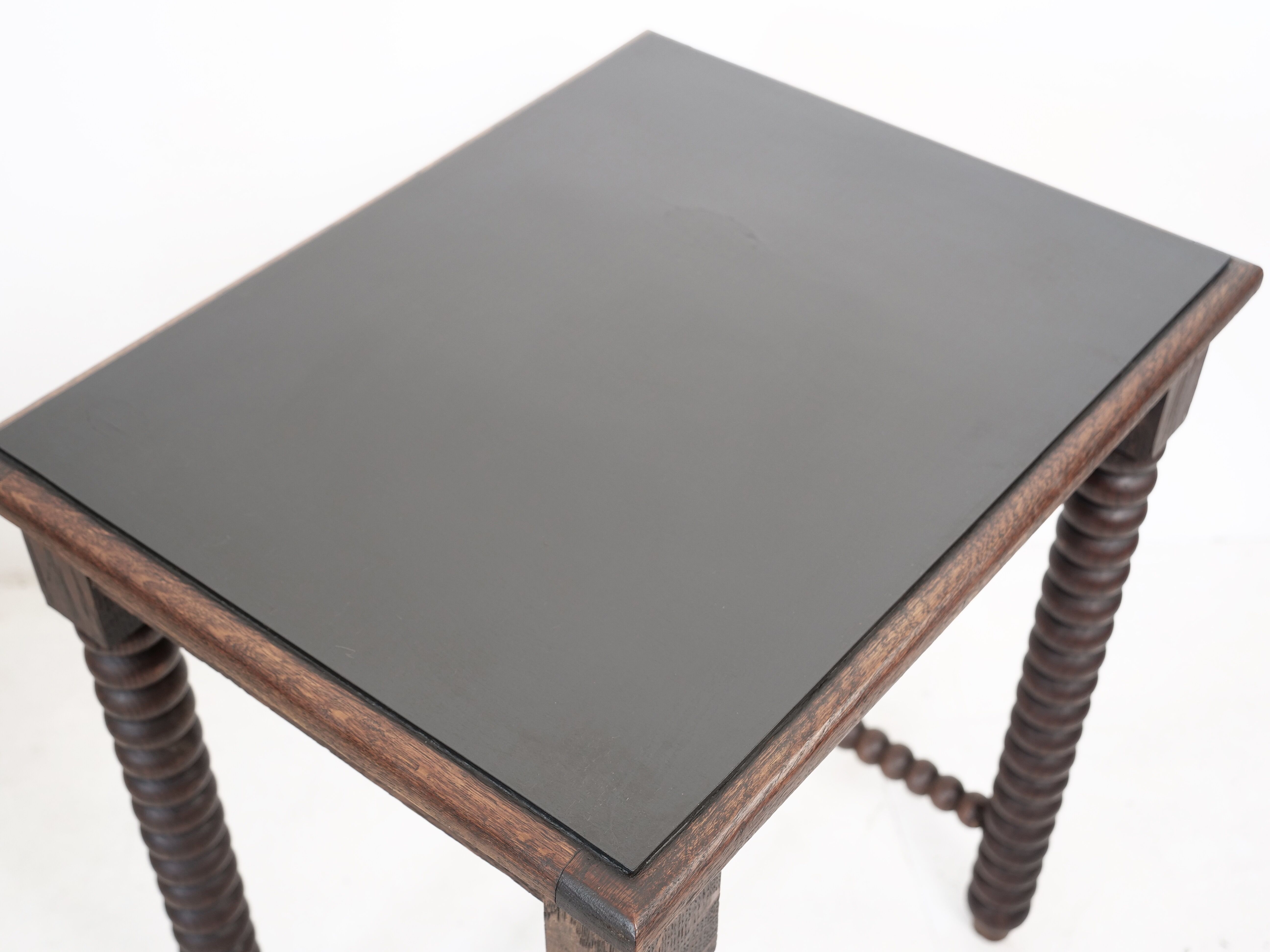Wooden table legs in coils