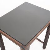 Wooden table legs in coils