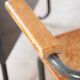 Desk with bauhaus style tubular steel chair