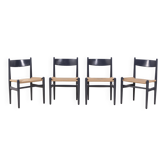 4x Hans J. Wegner Dining Chair CH36, Carl Hansen & Søn