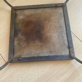 Vintage wrought iron and ceramic side table from Vallauris
