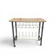 Vintage 1950s magazine table in metal and formica.
