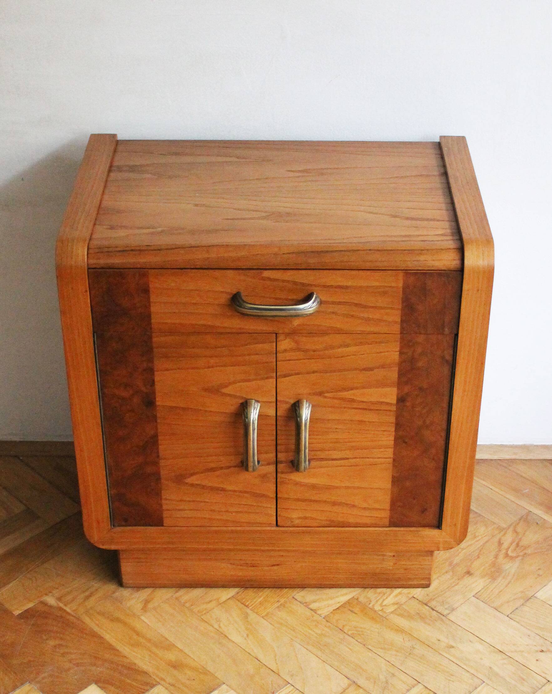 Pair of 1930s Art Deco bedside tables