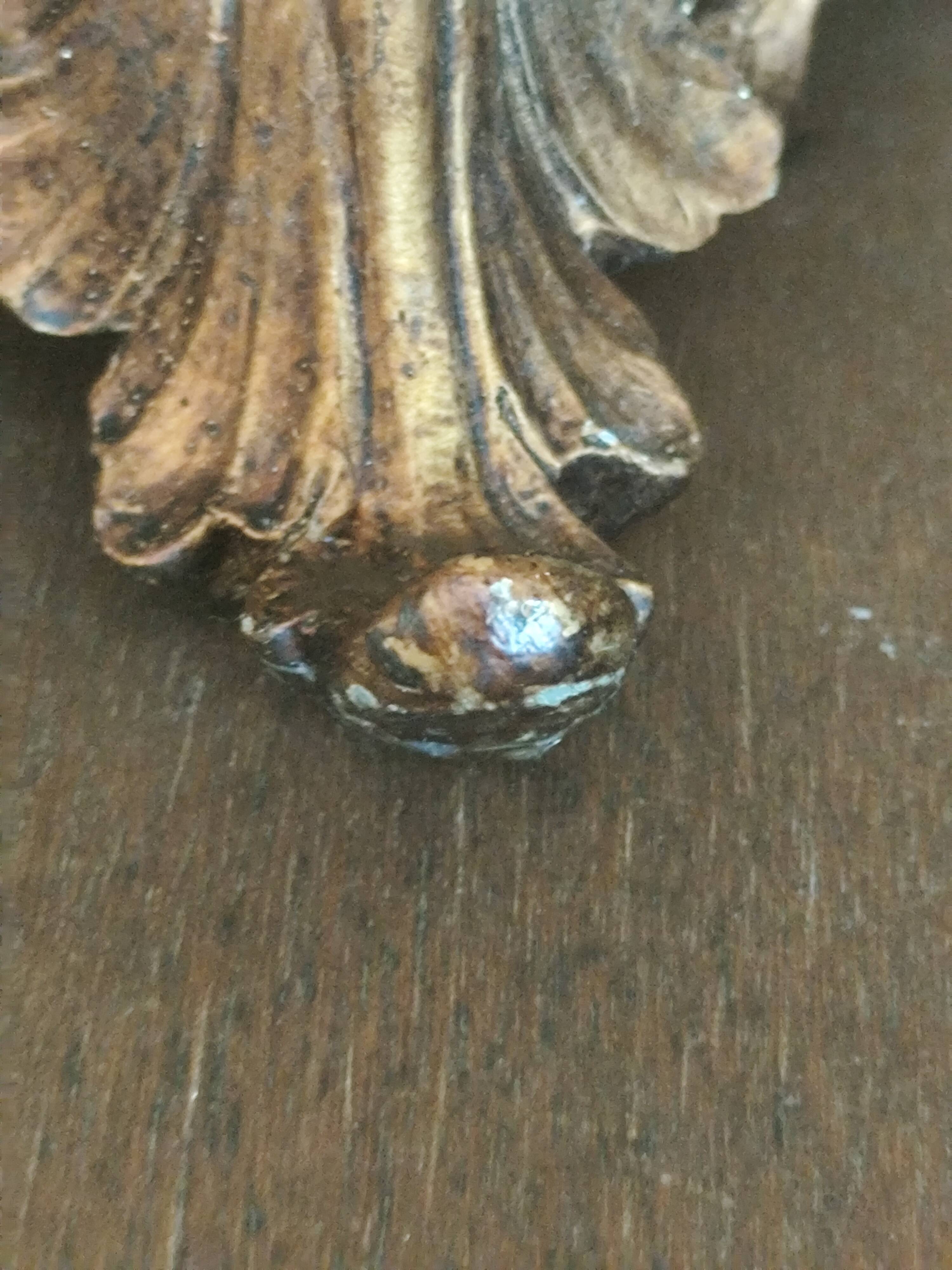 Large pagoda lamp painted with floral patterns and metal shade.