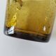 Vintage signed amber bubble blown glass ice bucket Biot