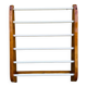 Vintage oak towel rack/wall-mounted bracket, circa 1970s