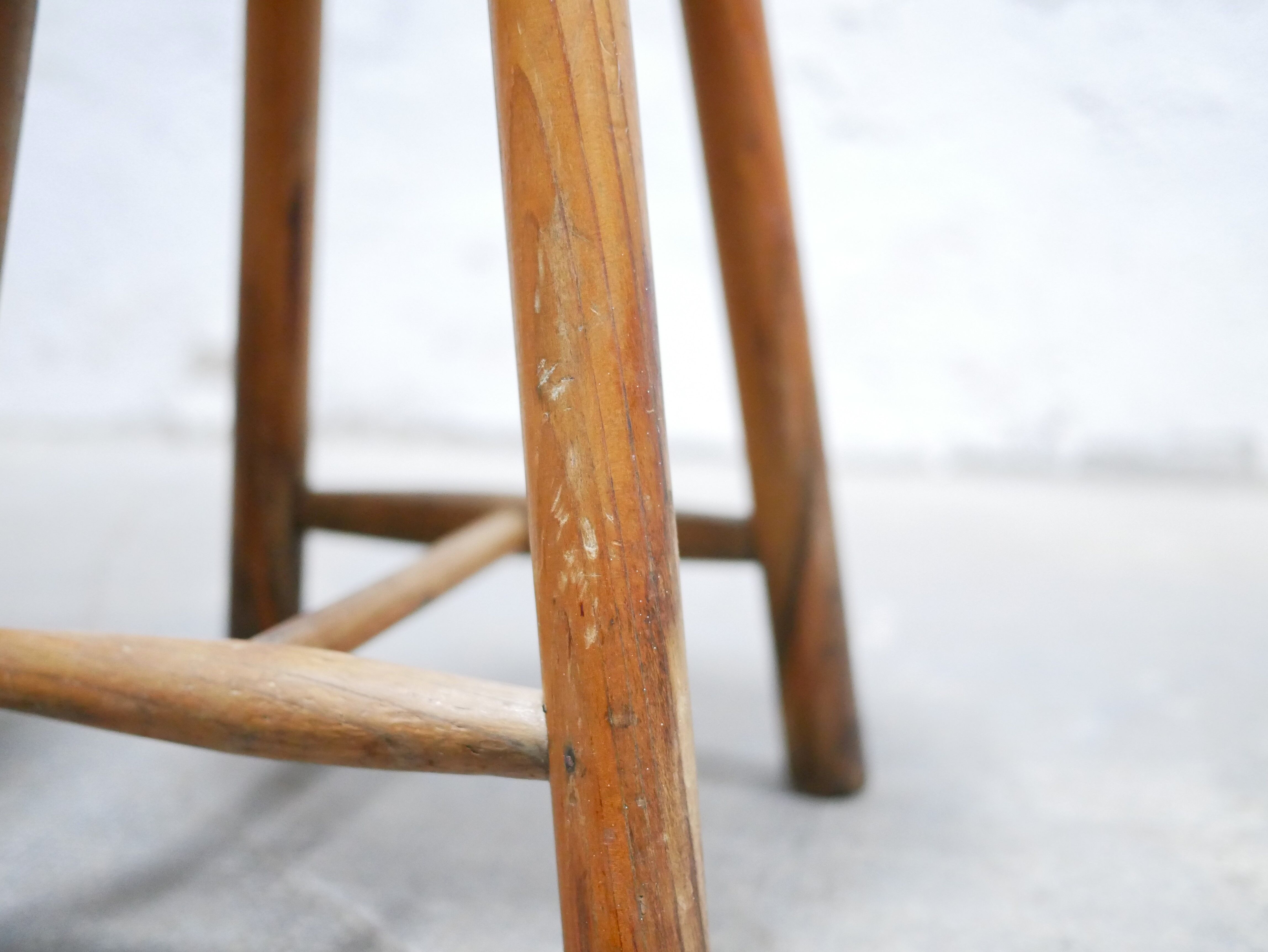 Vintage pine stool
