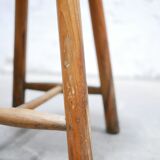 Vintage pine stool