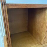 Vintage bedside table, 60s Scandinavian style compass feet