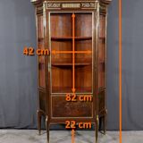 Mahogany Showcase, Transition Louis XV Louis XVI style – 1900