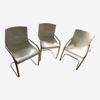 3 chaises Gautier design vintage