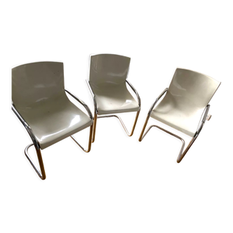 3 chaises Gautier design vintage