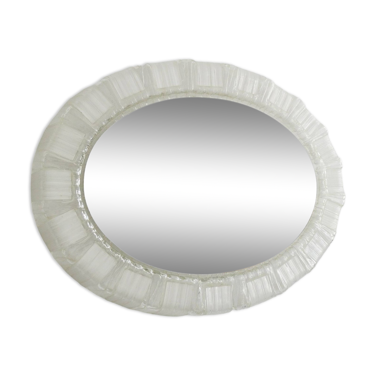 Illuminated mirror acrylic glass - mid century wall decoration