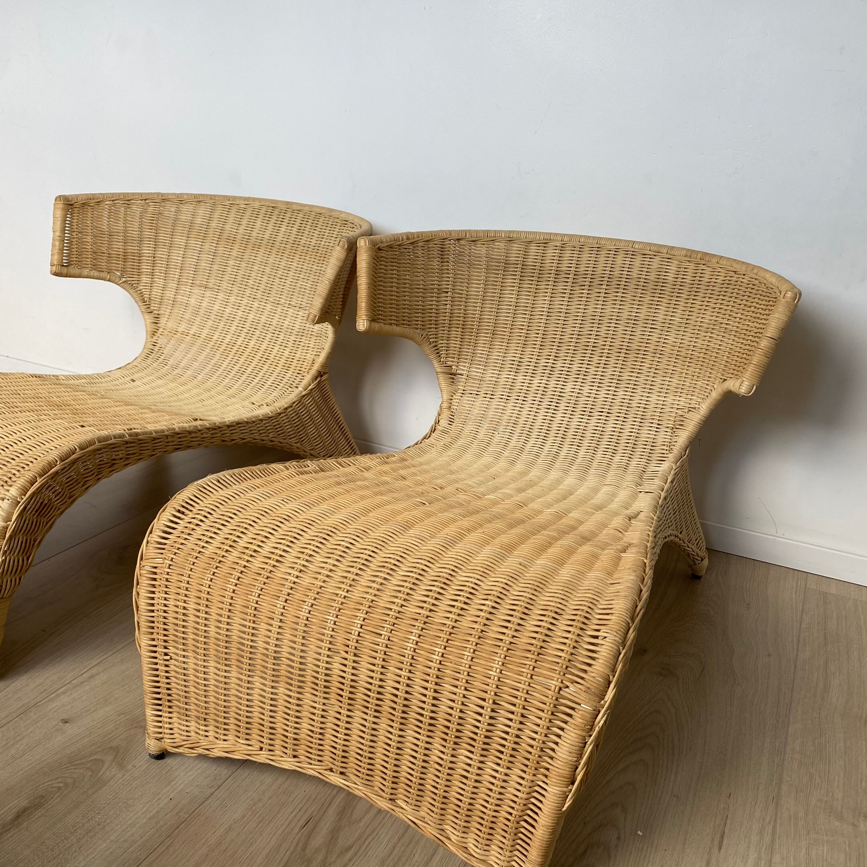 IKEA PS SÄVÖ rattan lounge chairs