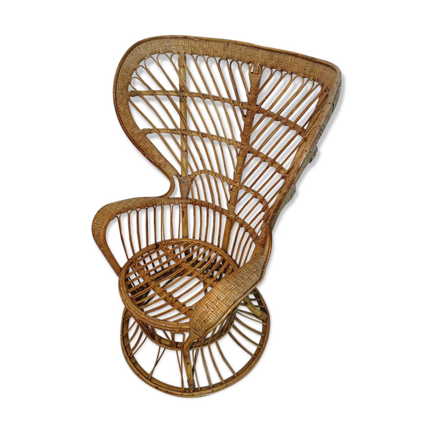 Gio Ponti rattan armchair