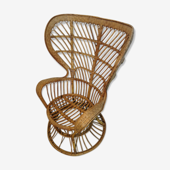 Fauteuil en rotin Gio Ponti