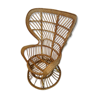 Gio Ponti rattan armchair