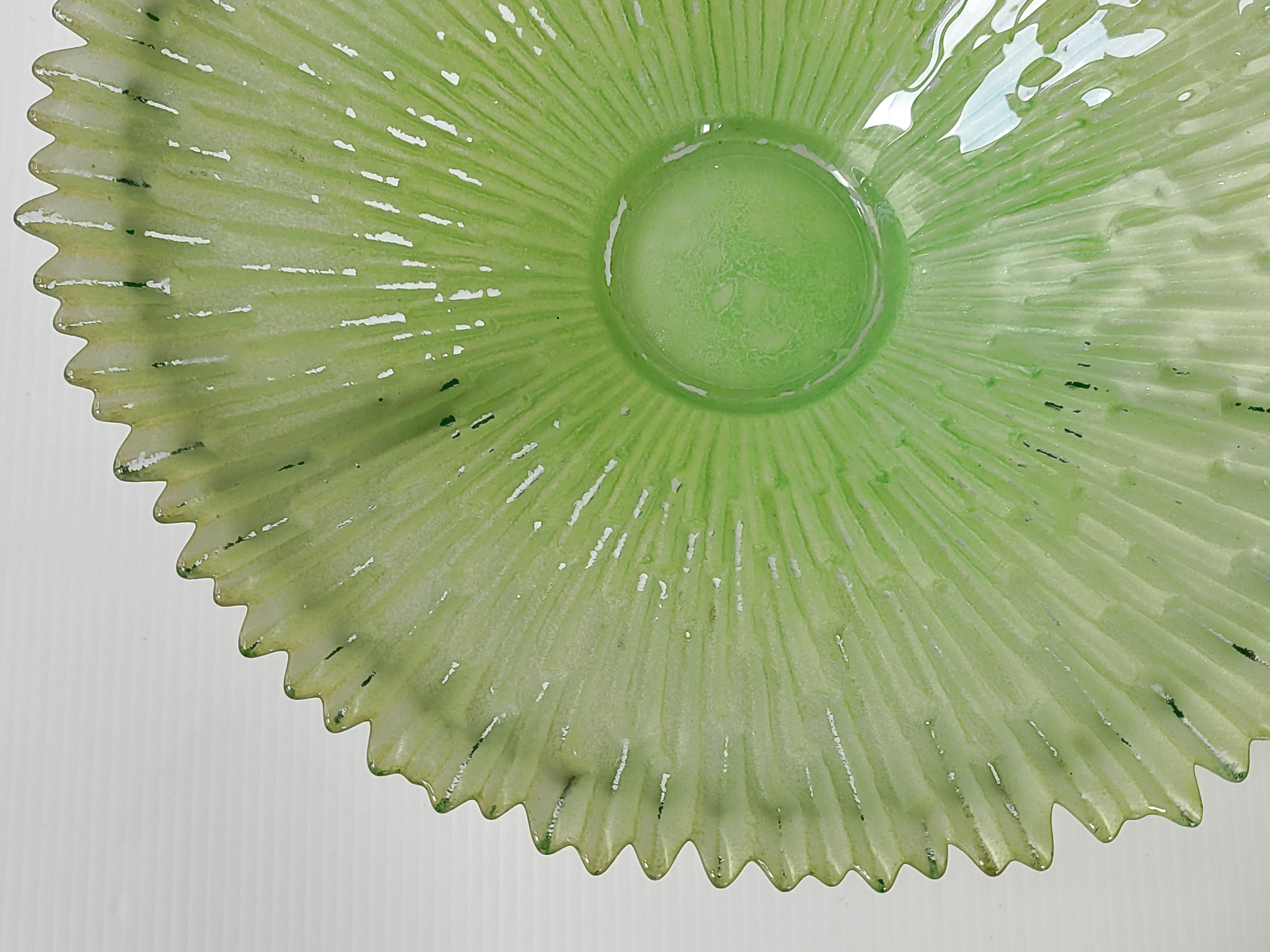 Coupe art déco en verre & métal
