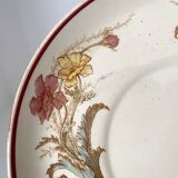 Set of 9 dessert plates "A la Samaritaine" K&G Lunéville 1900, art nouveau service