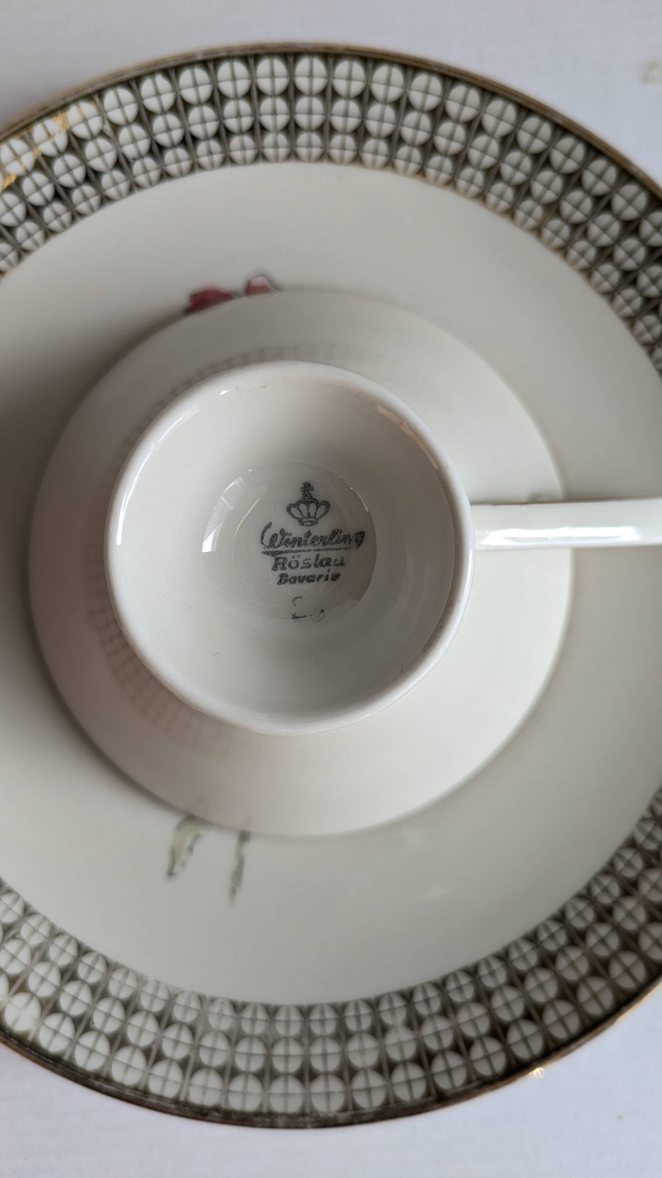 Bavaria Winterling Mug and Plate