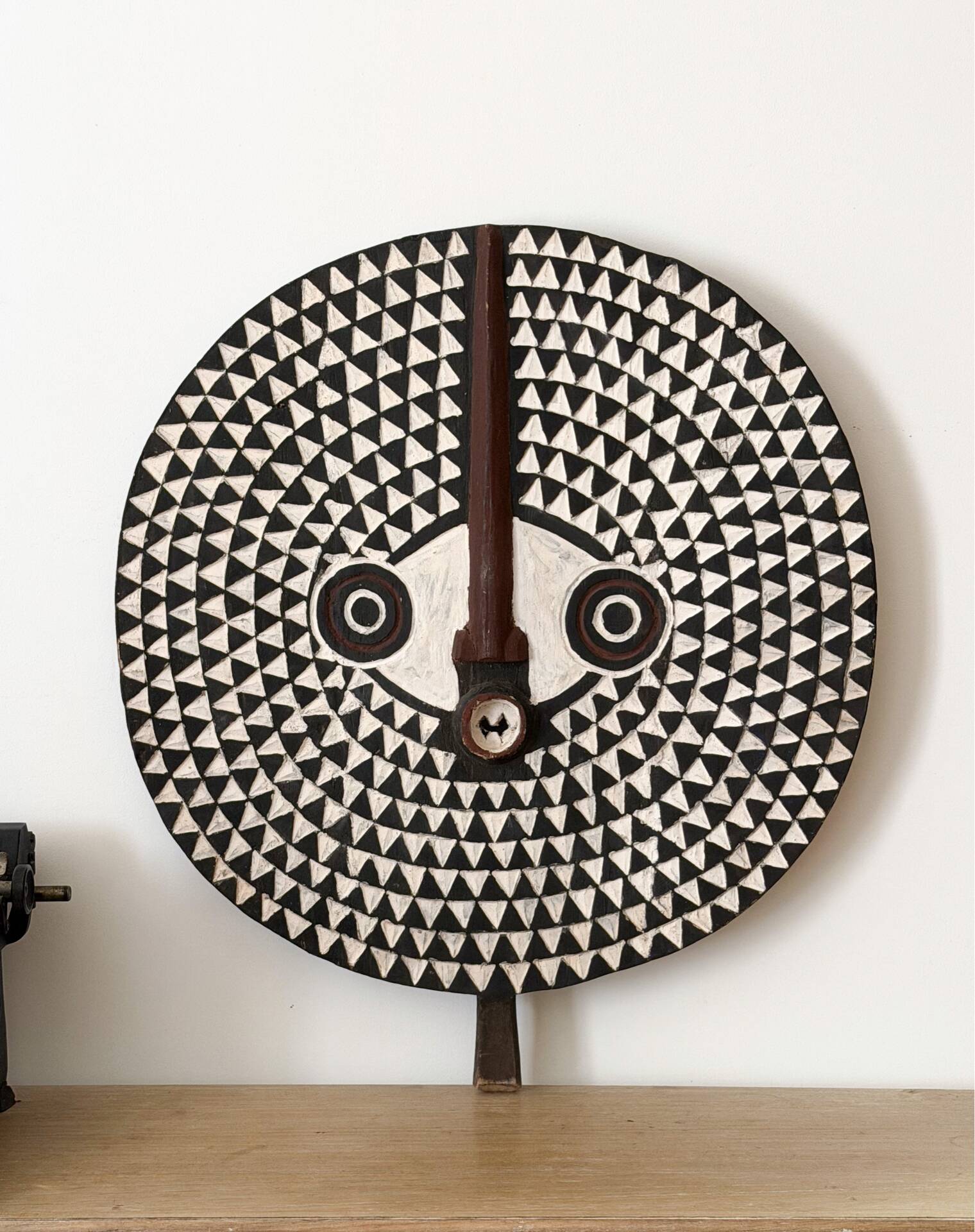 Large wooden sun mask (Burkina Faso)