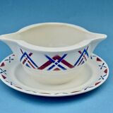 Old Moulin-des-Lpups- Hamage gravy boat - Art-Deco - Ustaritz Collection